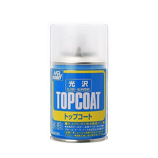 Лак Mr.Hobby Topcoat Gloss, глянцевый выравнивающий, аэрозоль, B-501  #1