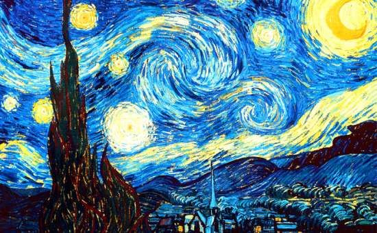 Картина по номерам на холсте 40х50 40 x 50 на подрамнике "Звездная ночь Ван Гога" DVEKARTINKI Уцененный #1