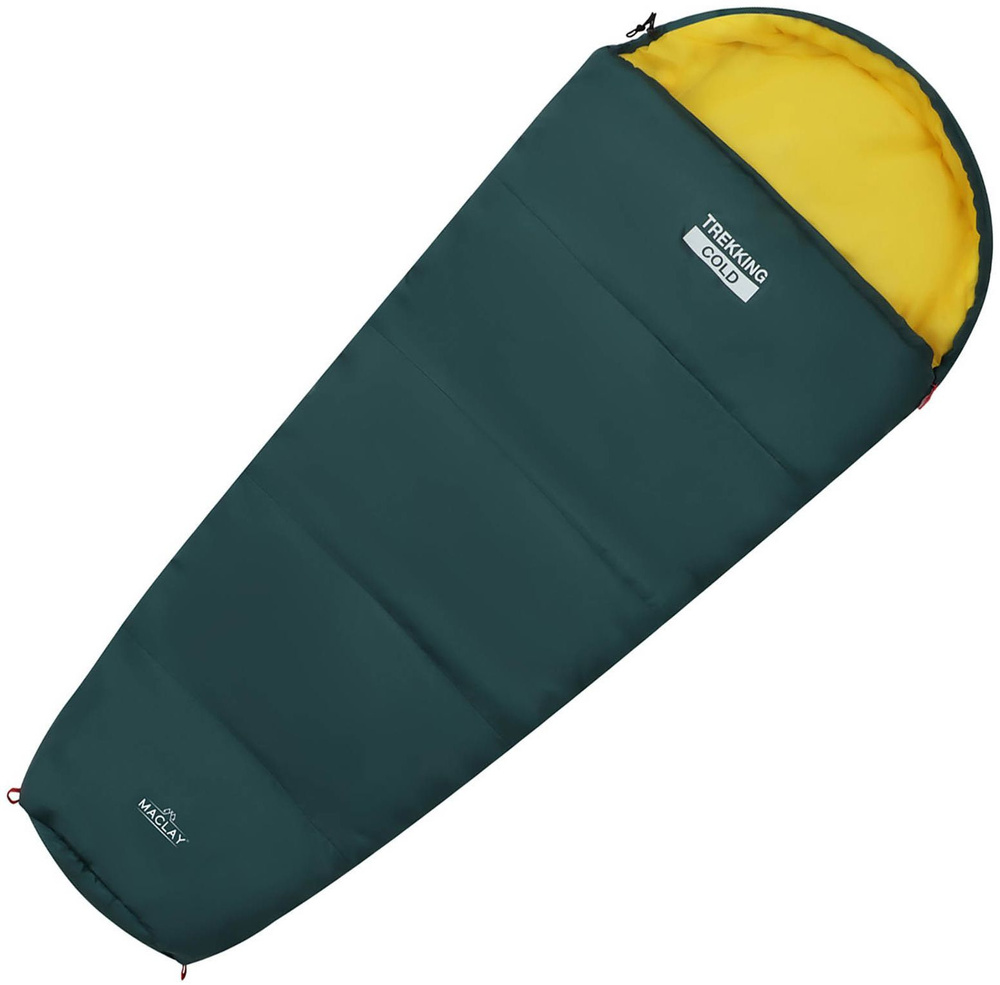 Спальный мешок туристический Maclay trekking cold, 185х85 см, спальник-одеяло для похода, путешествий #1