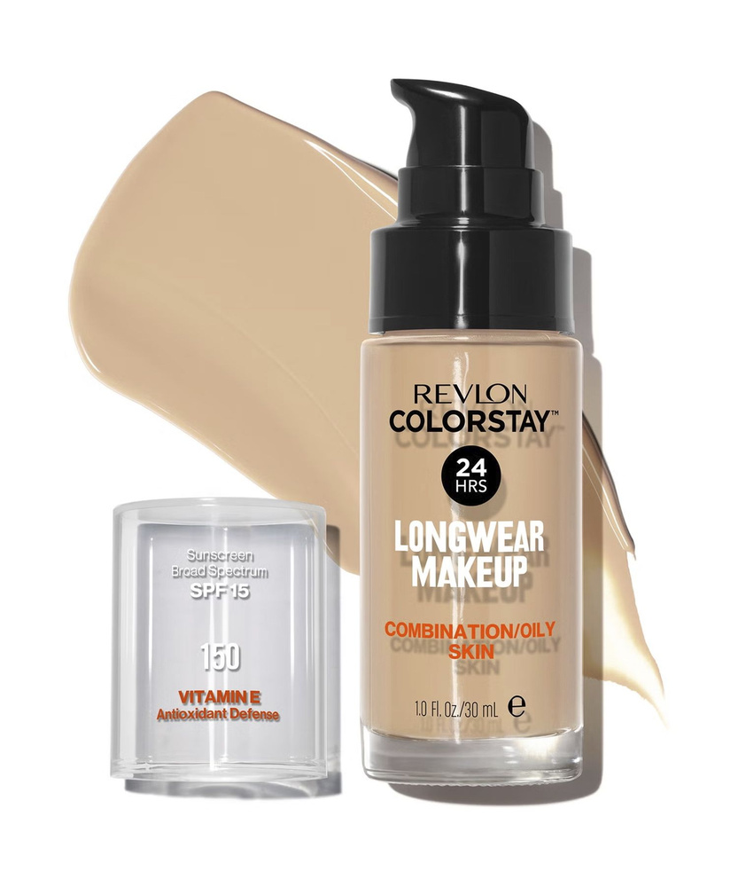 Revlon Colorstay Стойкий Тональный крем тон 150 Buff для комбинированной и жирной кожи SPF 15, 30 мл #1