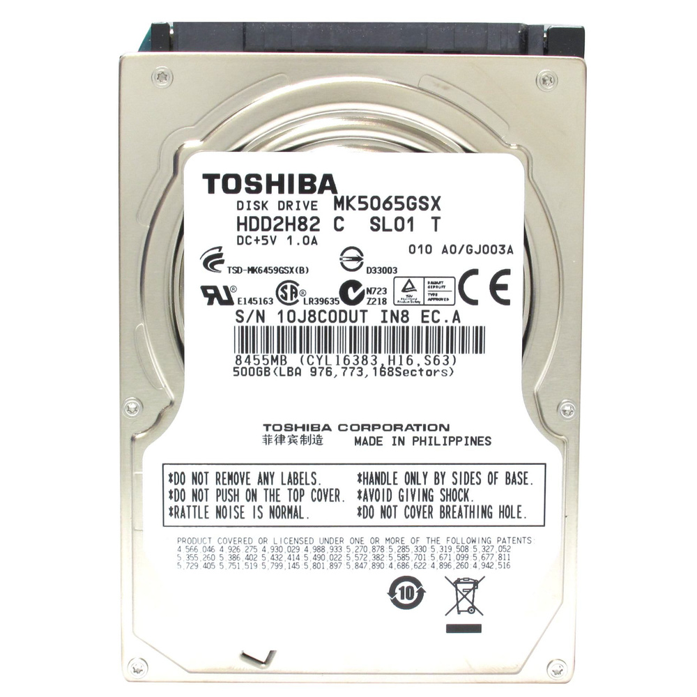 Toshiba 500 ГБ Внутренний жесткий диск Toshiba MK5065GSX 500 Гб (Toshiba MK5065GSX 500 Гб)  #1