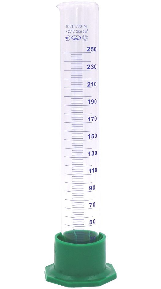 Цилиндр мерный стеклянный (ГОСТ 1770-74), 250 мл #1