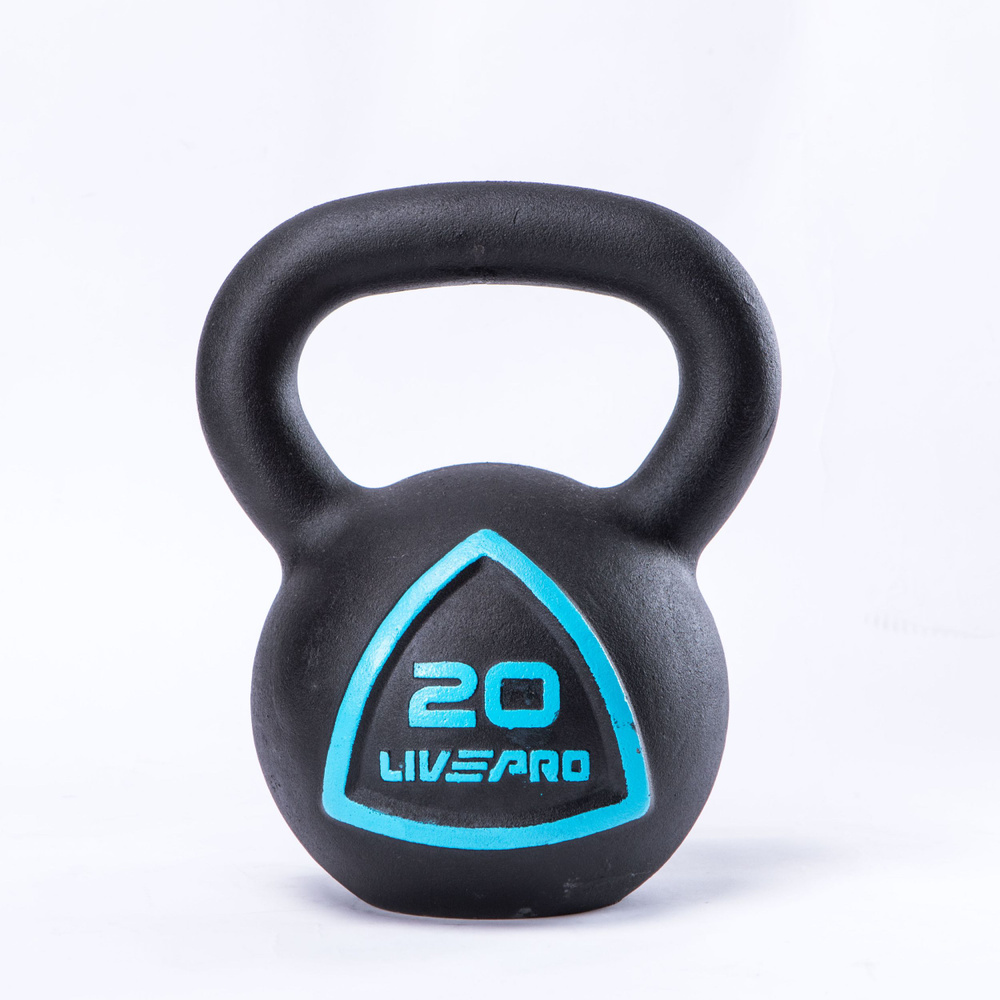 Гиря чугунная LIVEPRO Solid Cast Iron Kettlebell, вес 20 кг #1