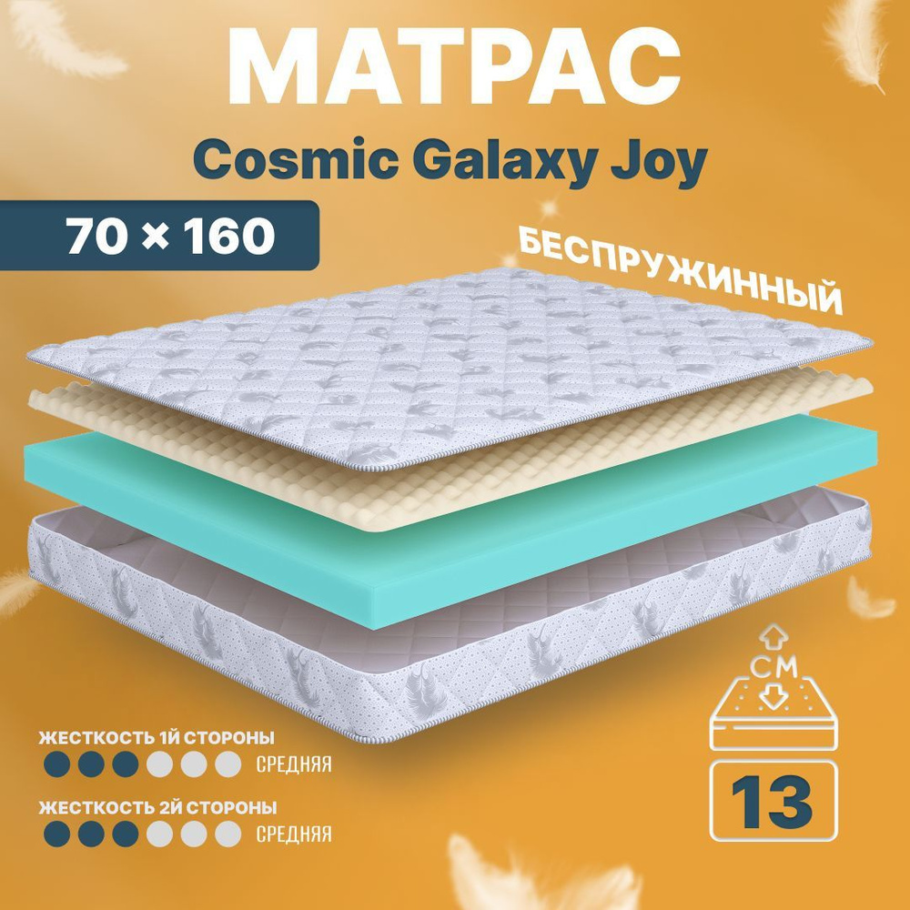 COSMIC Матрас в кроватку Galaxy Joy, Беспружинный, 70х160 см #1