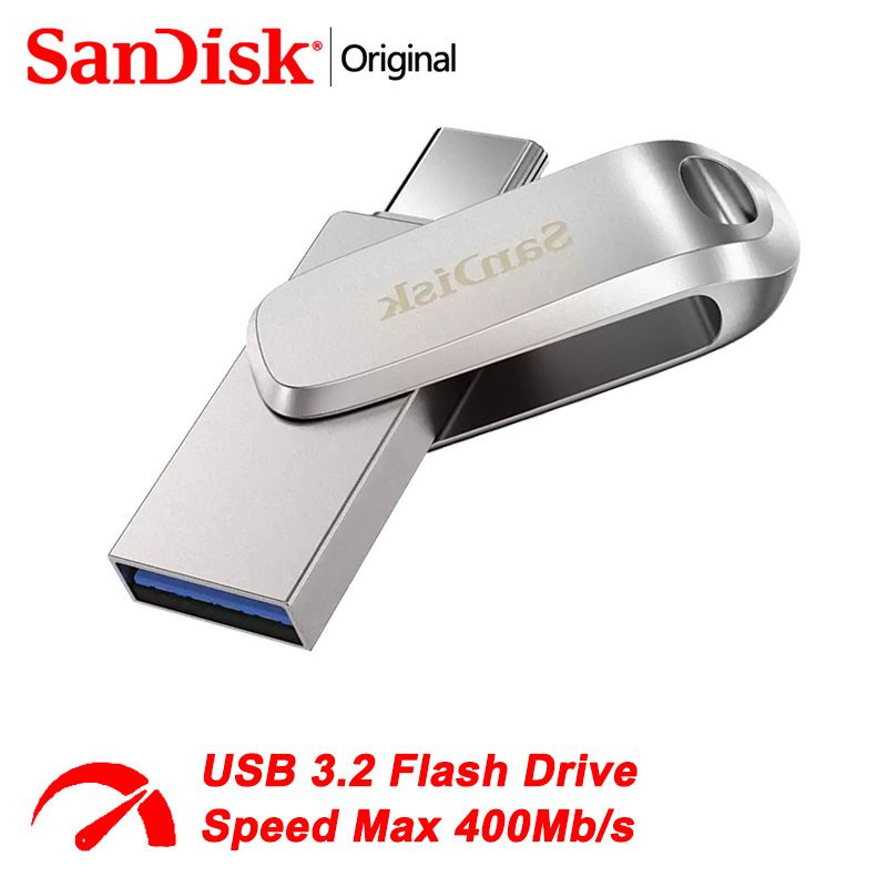 SanDisk USB-флеш-накопитель Ultra Dual Drive Luxe USB Type-C SDDDC4-064G 64 ГБ, перламутровый  #1