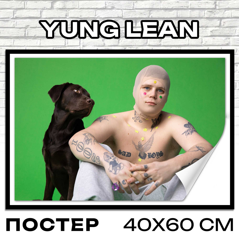 Постеры на стену Yung Lean 40x60 см постер плакат музыка #1