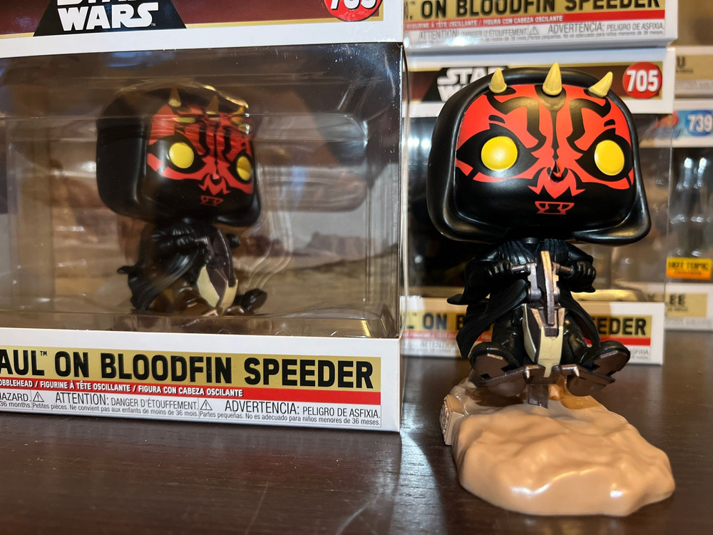 Фигурка Funko Pop! Star Wars: Darth Maul on Bloodfin Speeder Rides (Фанко Поп Дарт Мол на бладфин спидере #1