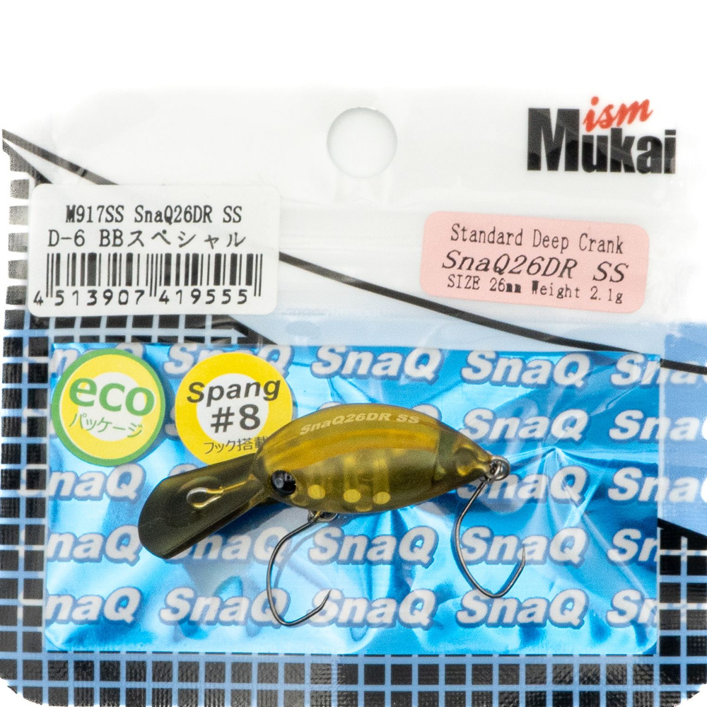 Воблер Mukai SnaQ 26DR SS, 2.1 гр, Big Banboo Special #1