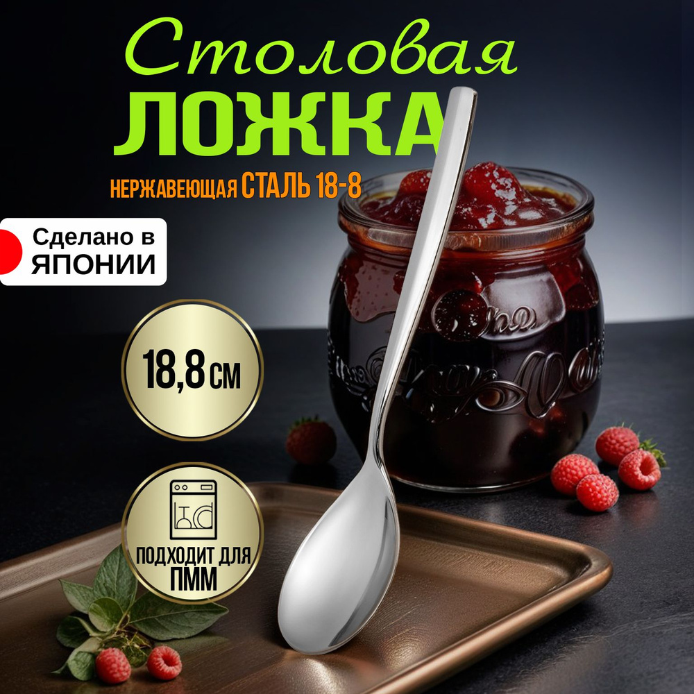 Ложка столовая 18,8х3,8х0,2 см #1