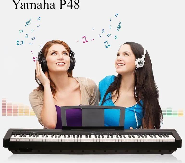 Электрическое пианино Yamaha P48B профессиональная портативная 88 клавиш тяжелая молоточковая  #1