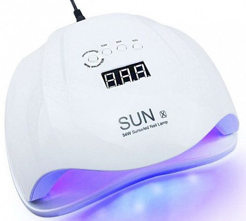 Лампа гибридная UV/LED SUN X, 54W, белая #1