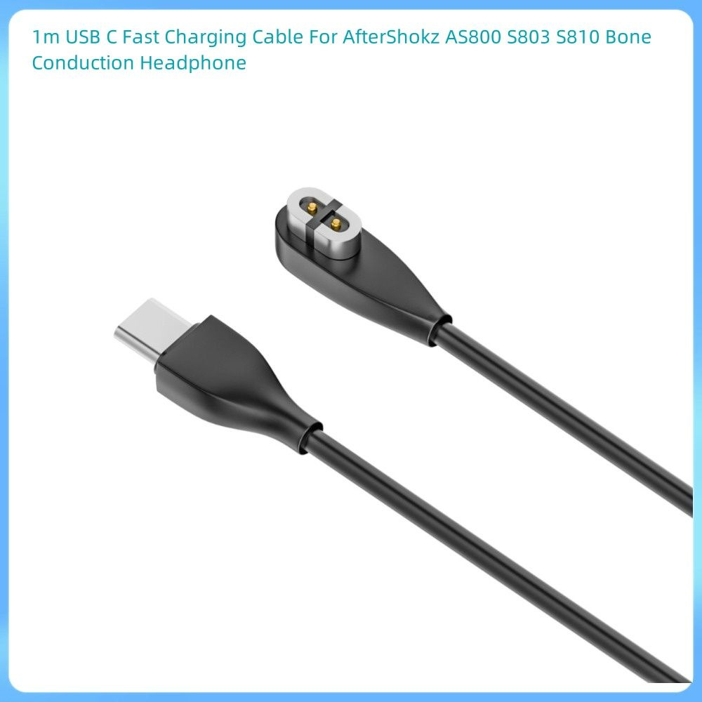 3 шт/лот 1 м USB C кабель быстрой зарядки для Aftershokz as800 s803 s810 костная проводимая наушники #1