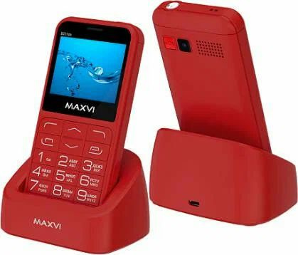 Maxvi Мобильный телефон Maxvi B231ds, красный #1