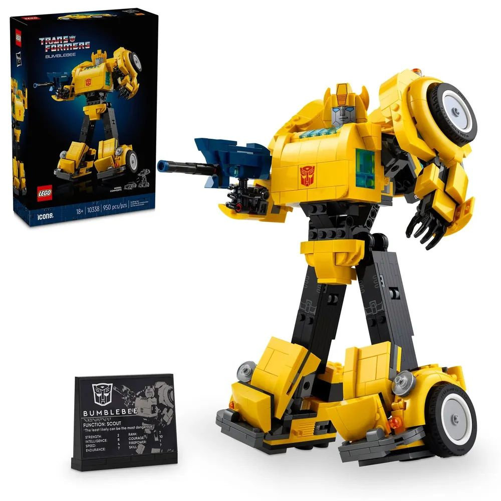 Конструктор LEGO Icons 10338 Bumblebee, Бамблби #1