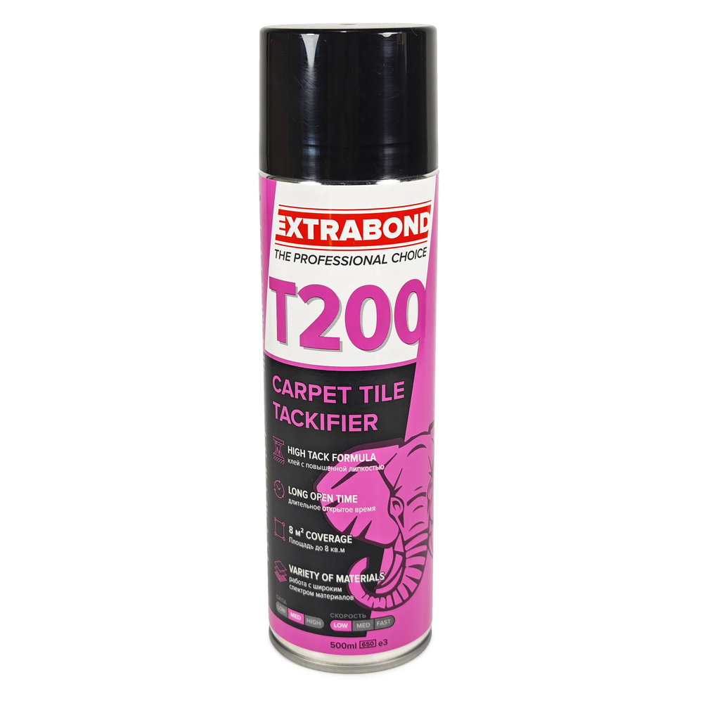 Клей аэрозольный T200 Extrabond фиксатор (500/650 мл) #1