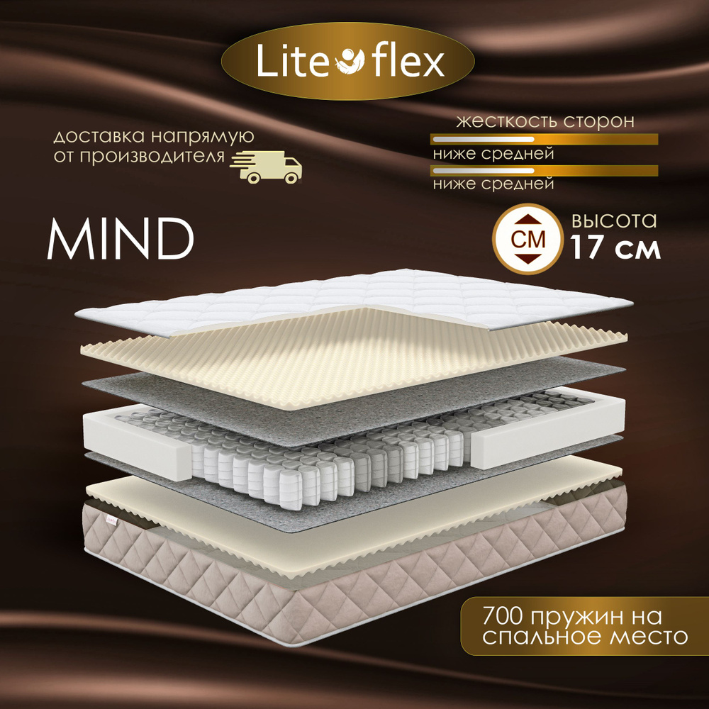 Матрас 180х200 двухсторонний анатомический на кровать Lite Flex Mind  #1