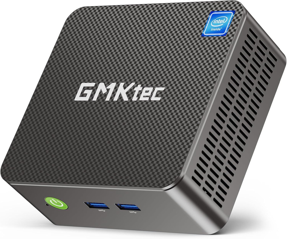 GMKtec Мини-ПК 2024 Новый Настольный игровой компьютер, WiFi6/BT5.2, USB3.2*4, HDMI (4K@60Гц)*2, RJ45*2, #1