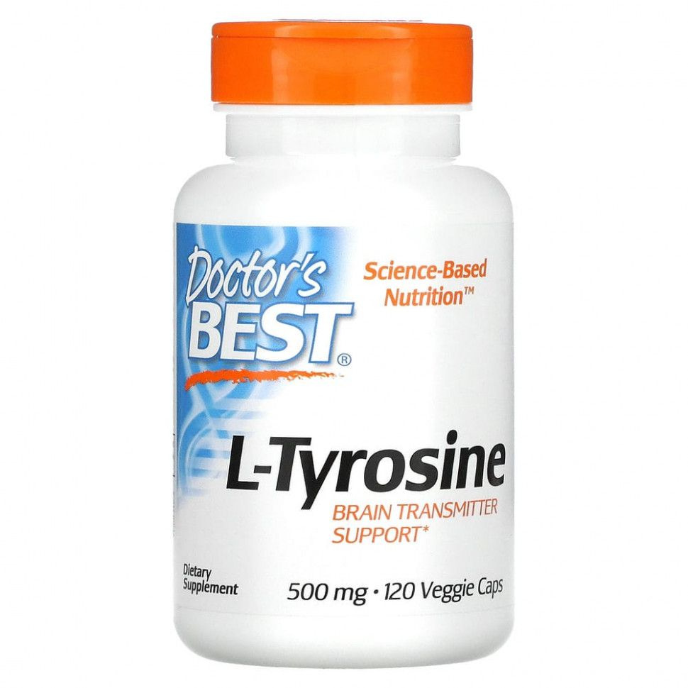 Doctor's Best L-Tyrosine, Тирозин, 500 mg 120 капсул #1