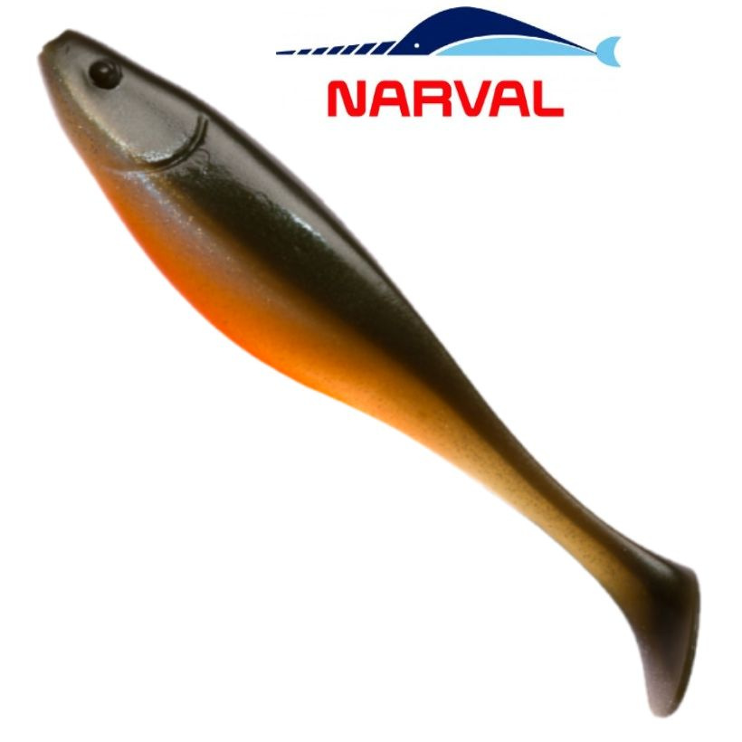 Приманка силиконовая Narval Commander Shad 12cm цв. #008 Smoky Fish / Виброхвост для джига на судака, #1