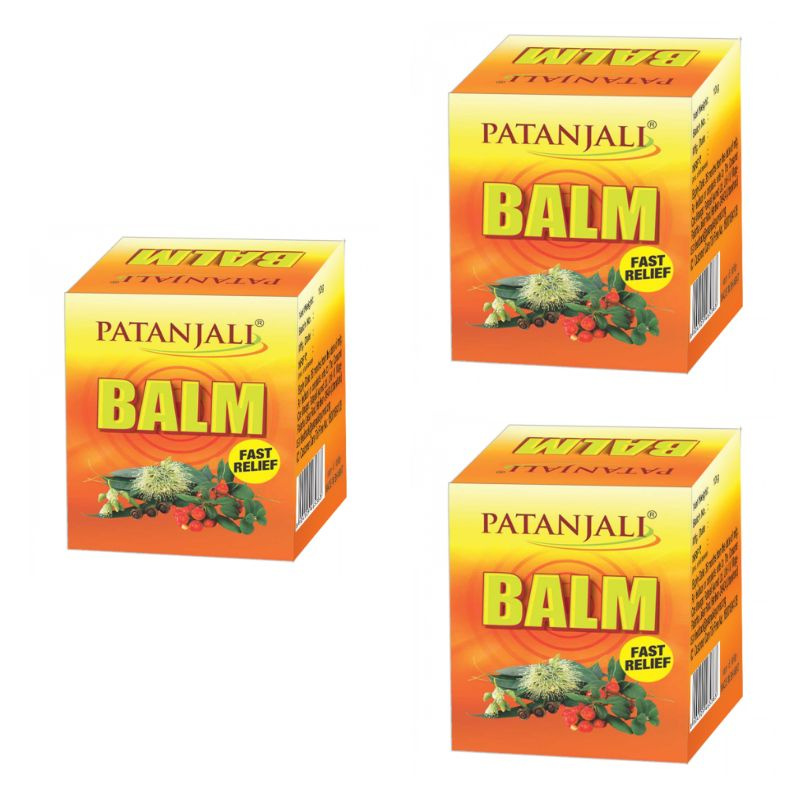 Patanjali Бальзам для тела, Balm Fast Relief, Успокаивающий, 10 гр., 3 уп.  #1