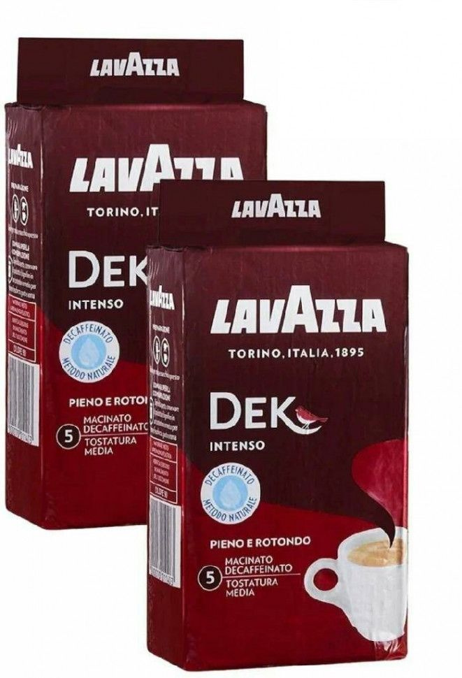 Lavazza Dek Intenso кофе молотый без кофеина 250г в/у (упаковка 2 шт)  #1