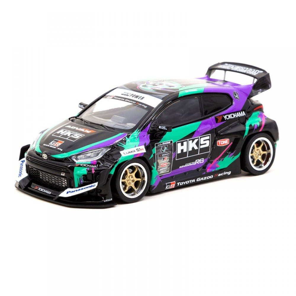 Машинка Tarmac Works 1/43 Hks Racing Performer Gr Yaris Diecast Scale Model Car #1