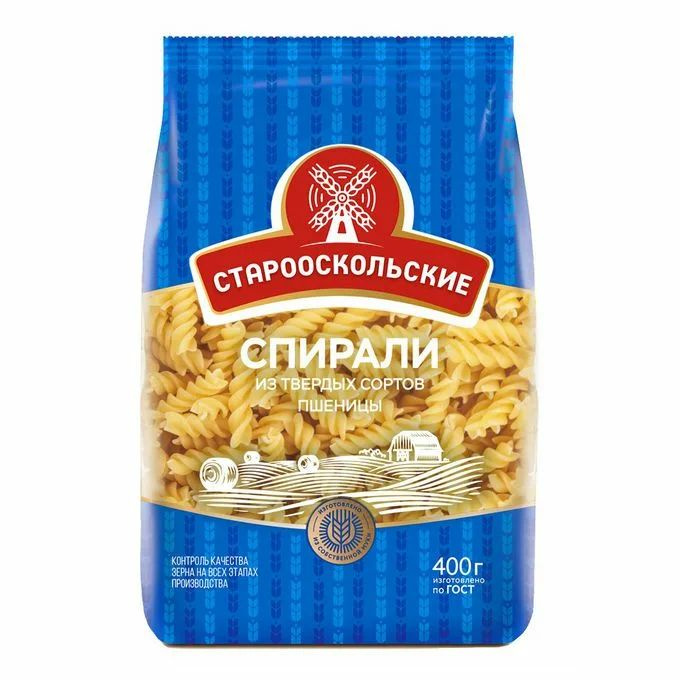 Макароны Старооскольские перья группа А, 400 г #1