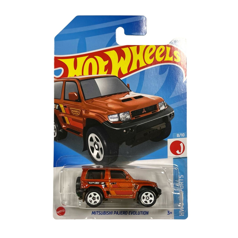 Машинка Hot Wheels металлическая машинка, коллекционная в масштабе 1:64 MITSUBISHI PAJERO EVOLUTION (Кирпичный) #1