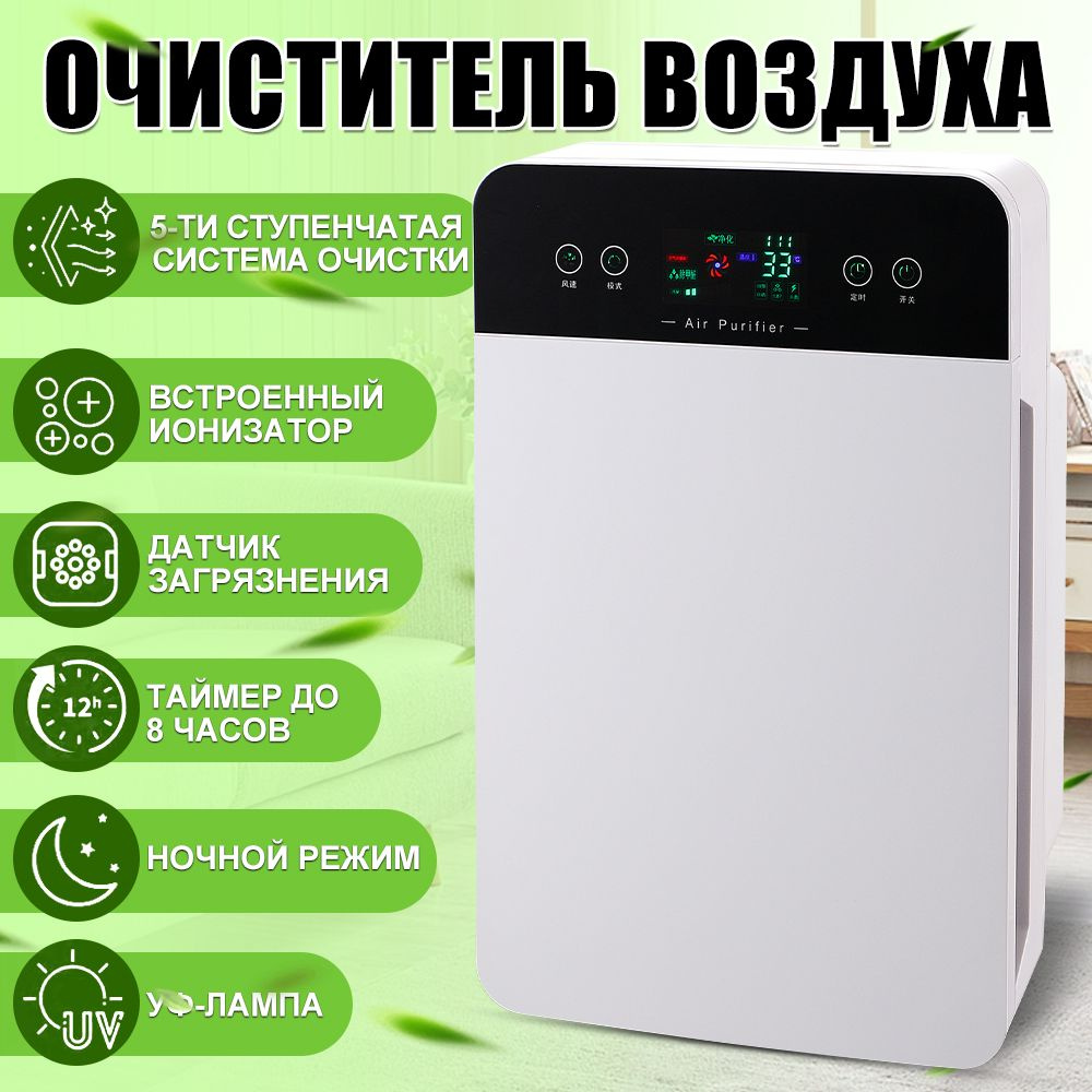 Очиститель воздуха FINTEX AIR-617 Pro для дома от пыли и запахов / Воздухоочиститель с ионизатором и #1