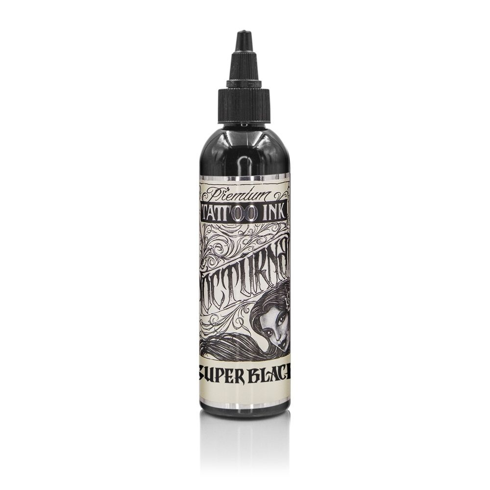 Nocturnal Super Black, краска для татуировки, пигмент для тату 4 Oz #1