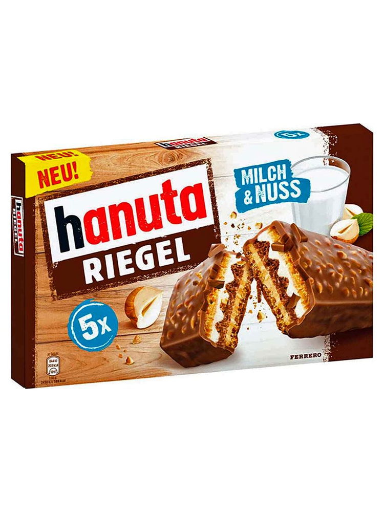 Вафельный батончик Ferrero Hanuta Riegel, 172.5 гр, Германия #1