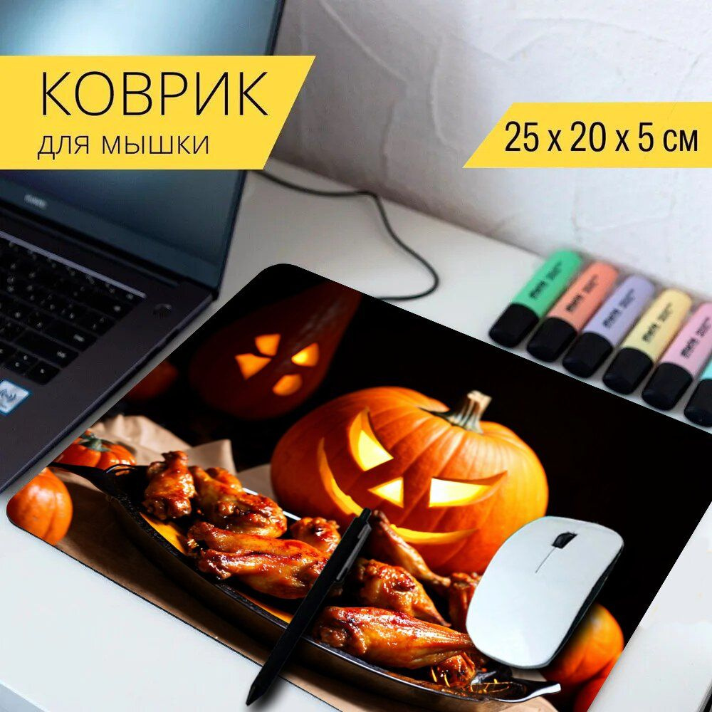 LotsPrints Коврик для мыши poc-THEMES-HALLOWEEN-258, разноцветный #1