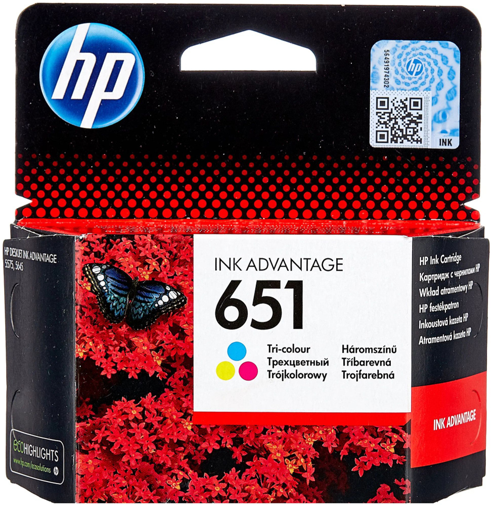 Картридж оригинальный цветной HP C2P11AE (№651) Color, ресурс 300 стр.  #1