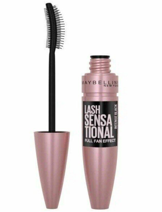 Maybelline New York Тушь для ресниц Lash Sensational, Intense black Интенсивно-чёрный, Веерный объём, #1