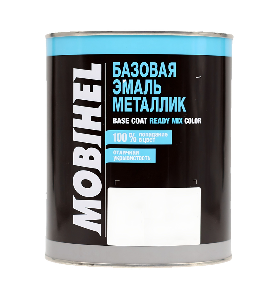 Эмаль MOBIHEL базовая металлик Toyota 070 white pearl shine грунт 1/3, 1 литр  #1