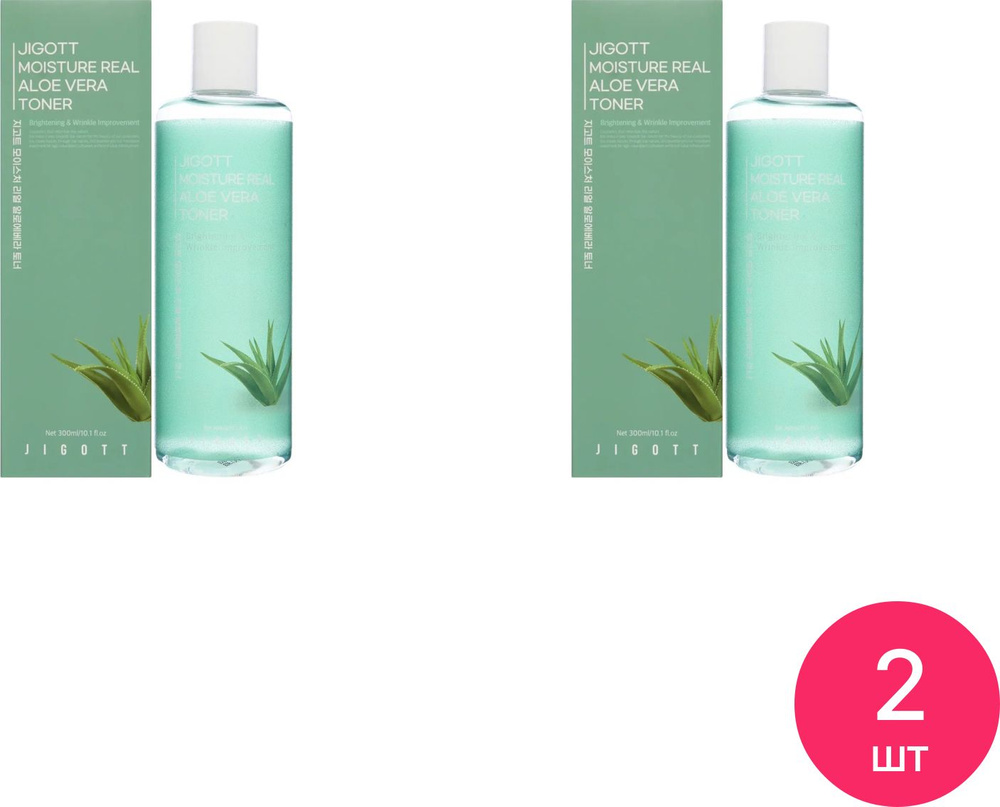 JIGOTT / Джиготт Moisture Real Aloe Vera Toner Тонер для лица увлажняющий с экстрактом алоэ для всех #1