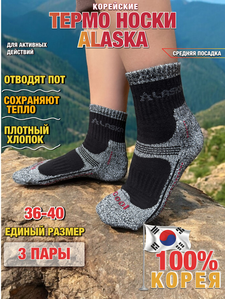 Термоноски ALASKA Оригинальная, 3 пары #1