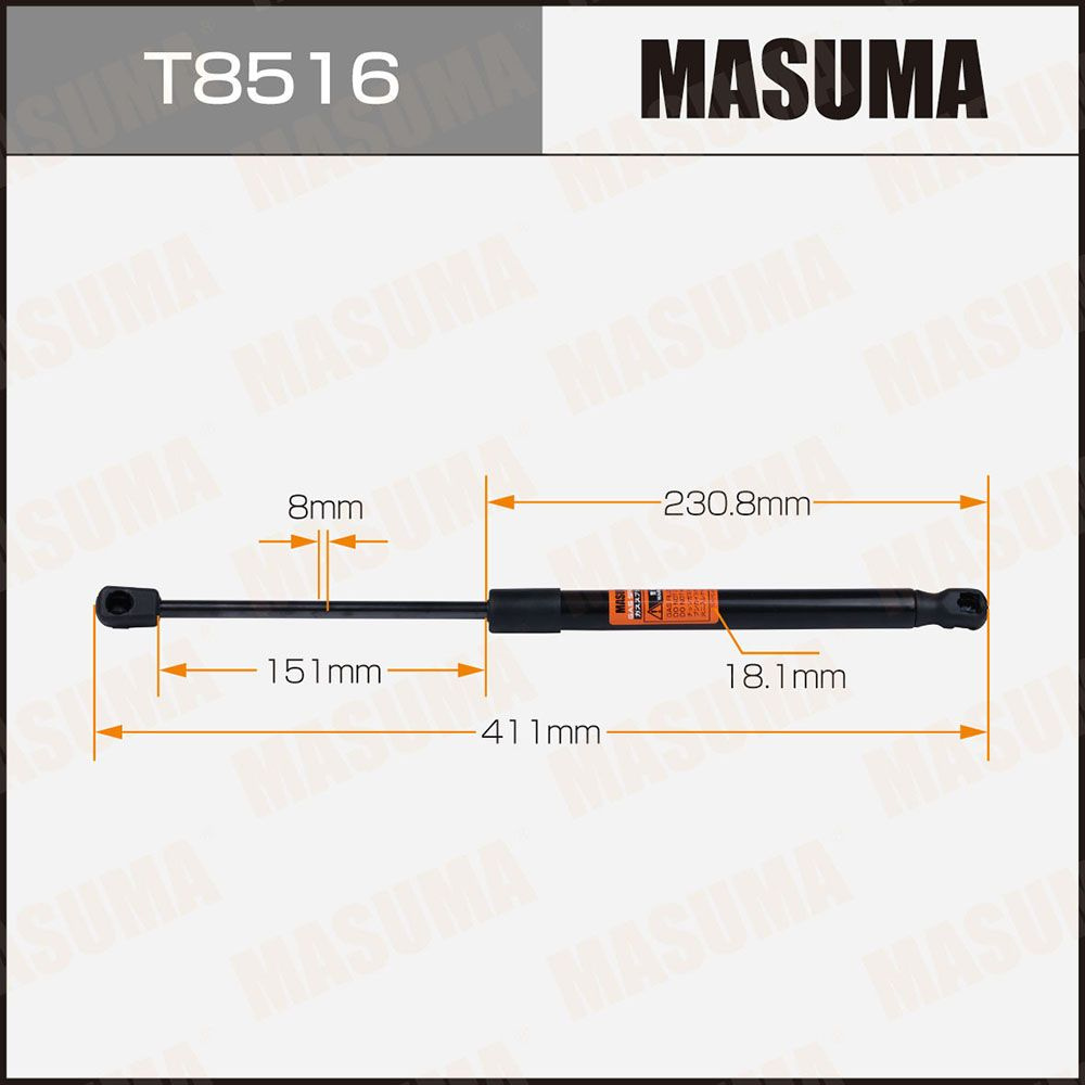 амортизатор крышки багажника l 411 мм masuma MASUMA T8516 #1