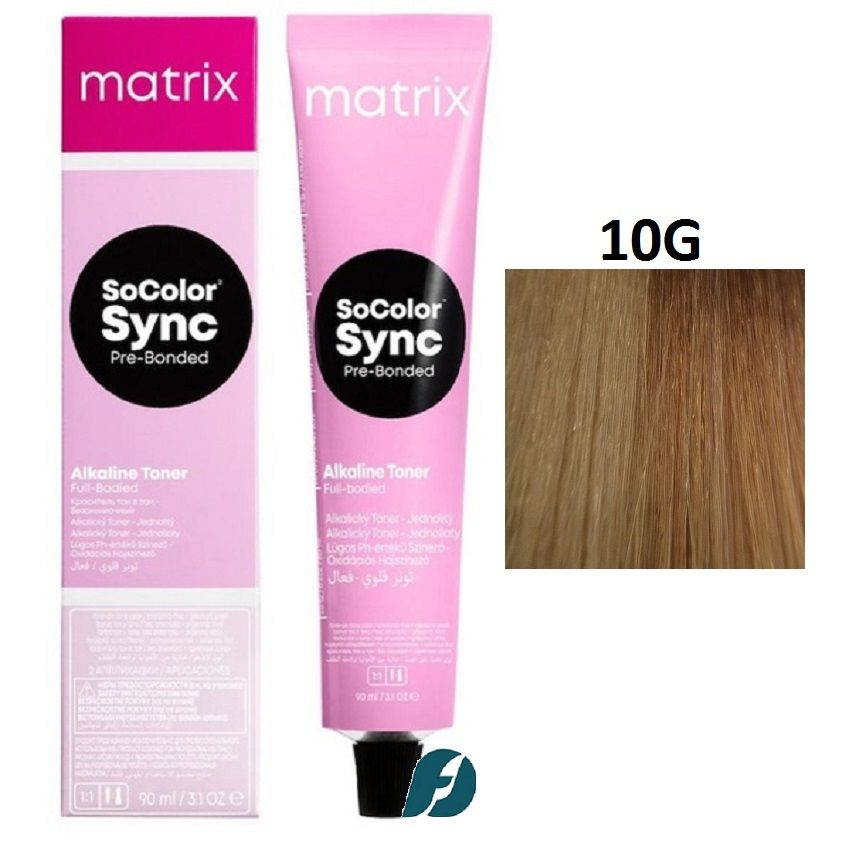 Matrix SoColor Sync 10G Краситель для волос тон-в тон Oчень-очень светлый блондин золотистый, 90 мл  #1