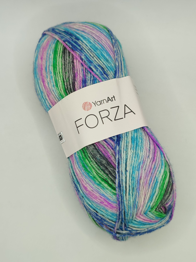 Пряжа носочная YarnArt Forza (75% шерсть, 25% полиамид) 420м/100гр. 1 моток  #1