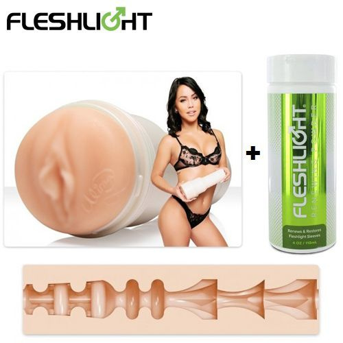 Мастурбатор + восстанавливающий порошок Fleshlight - Alina Lopez Rose Signature (вагина) + Renewing Powder #1