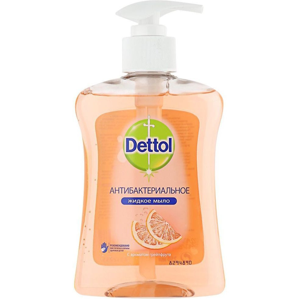 Туалетное мыло жидкое Dettol Антибактериальное c ароматом грейпфрута для рук 250 мл  #1