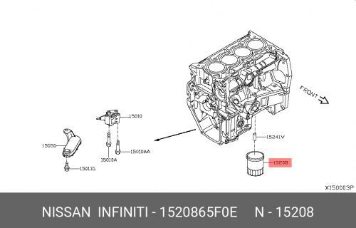 Фильтр масл.NISSAN PRIMERA/X-TRAIL/QASHQAI 2007 > #1