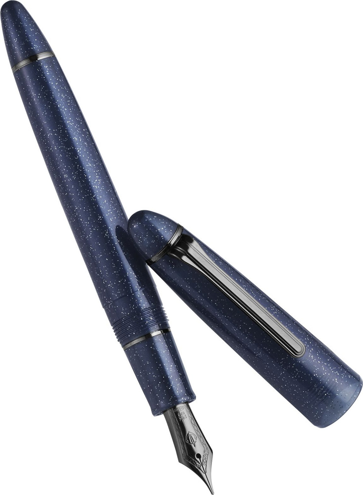 Ручка перьевая SAILOR 1911L Ringless Galaxy Pleiades (Blue) 21K Black IP, MF #1