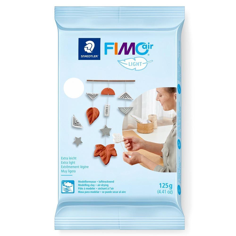 Полимерная глина самозастывающая Fimo Air Light 8133-0 белый (white) 125 г.  #1