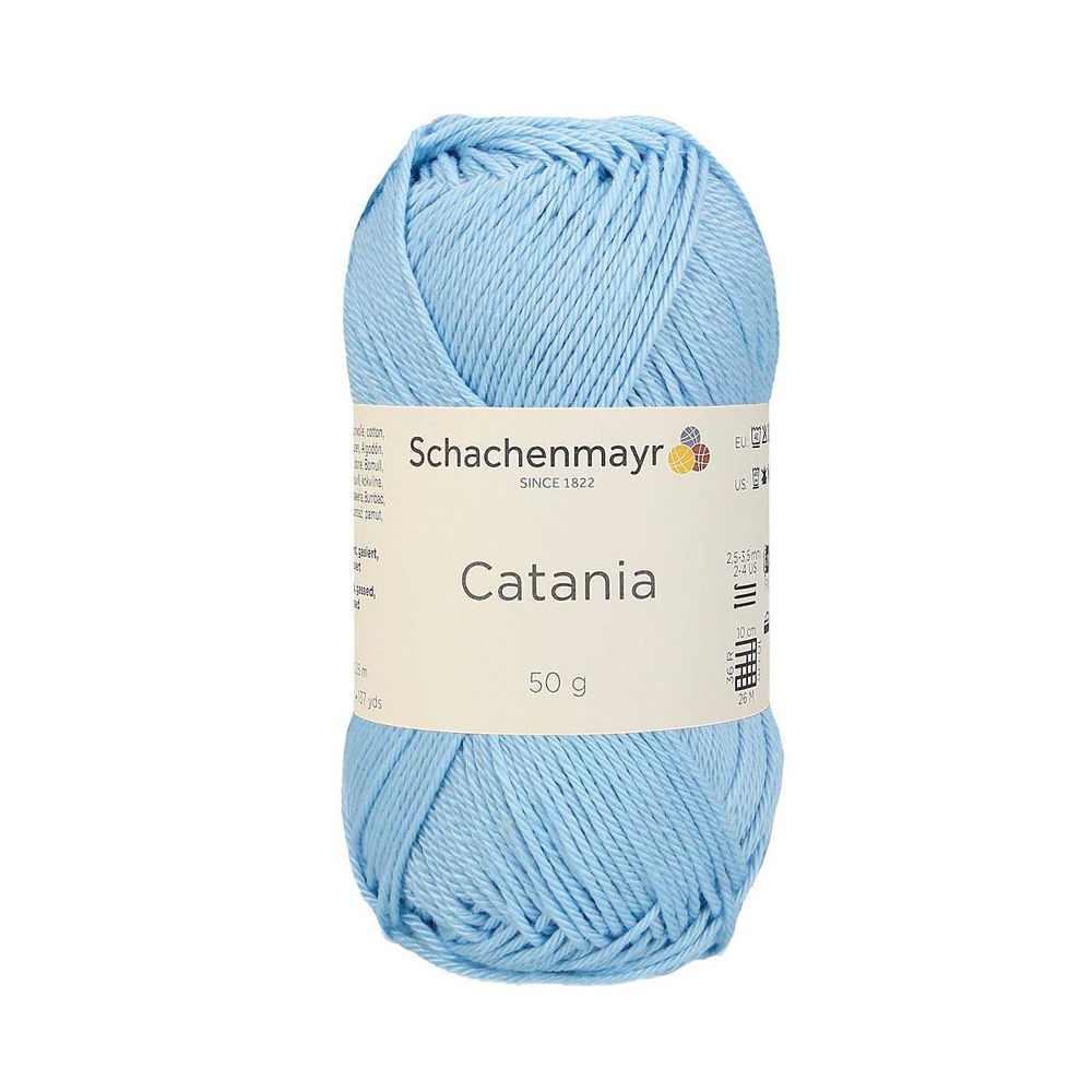 Catania /Катания/ пряжа Schachenmayr Originals, 100% хлопок, 50г/125м, арт. 9801210 цвет 00173, hellblau #1