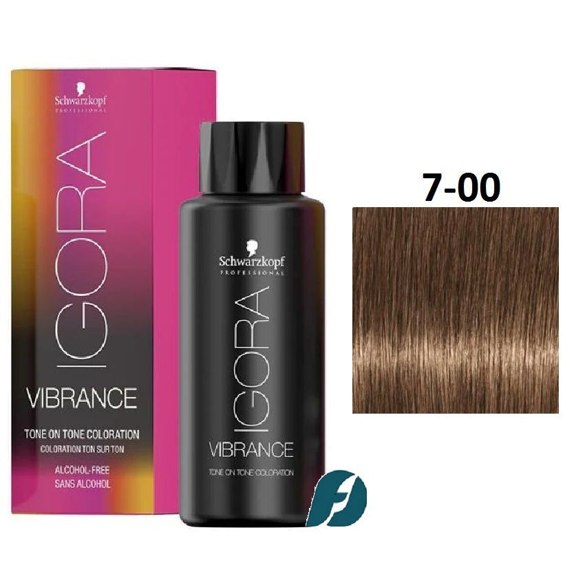 Schwarzkopf Professional Igora Vibrance 7-00 Краска для волос - Средний русый натуральный экстра, 60мл #1