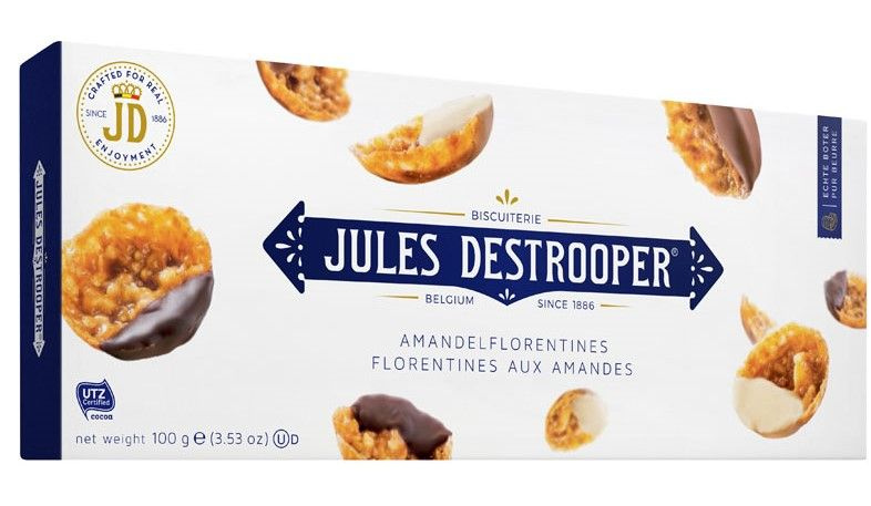 Печенье Jules Destrooper Almond Florentines, 100г #1