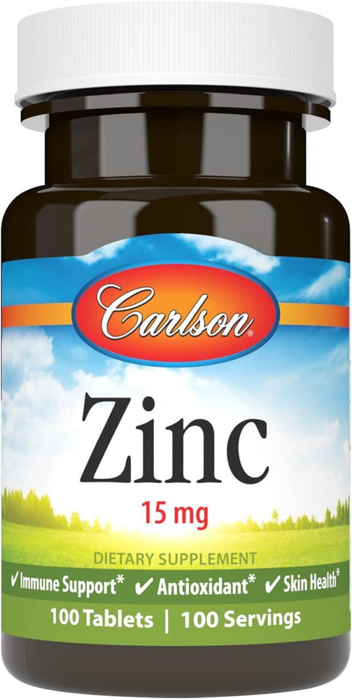 Carlson Zinc 15 mg 100 tablets (цинк) #1