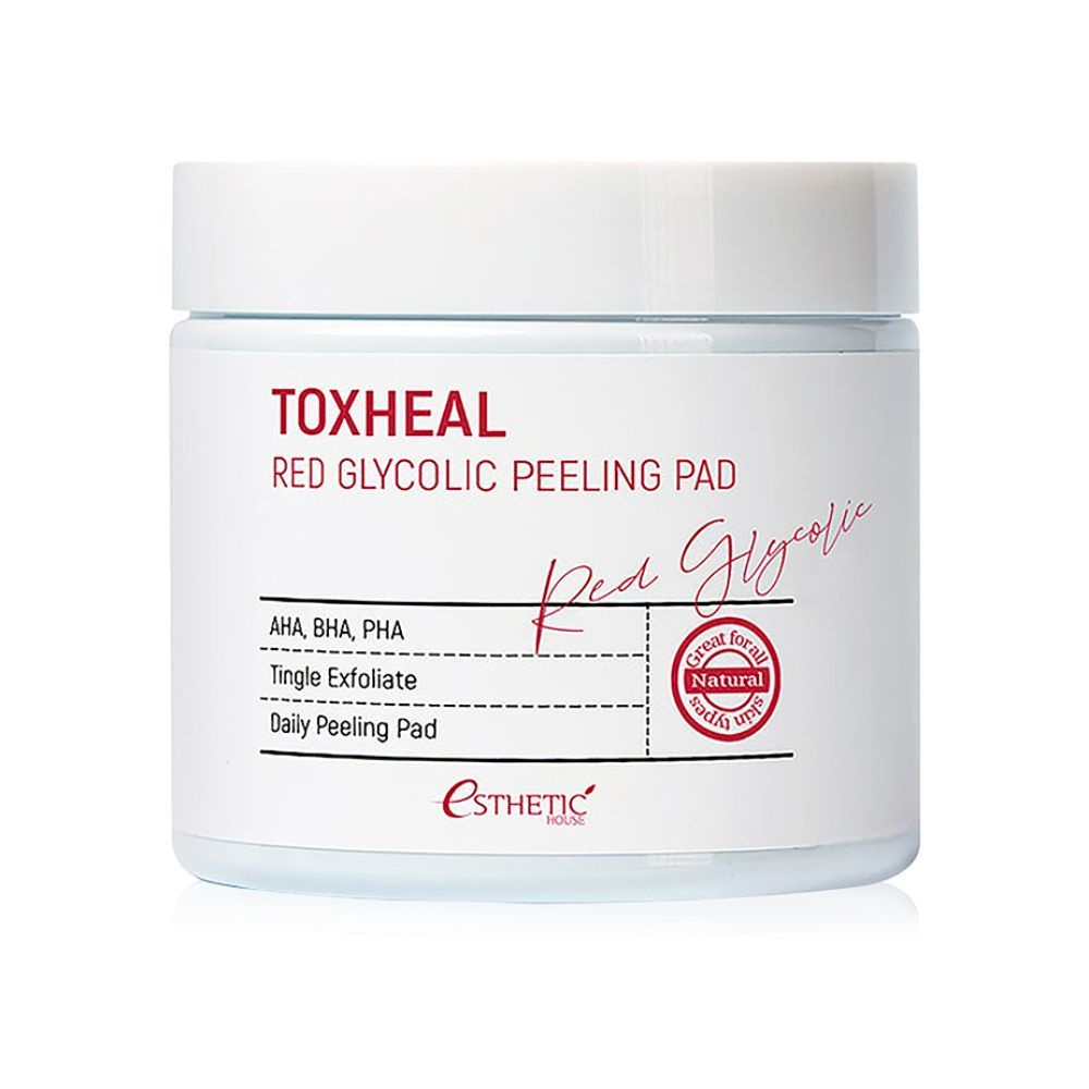 ESTHETIC HOUSE Очищающие диски для лица Toxheal Red Glycolic Peeling Pad (100 шт)  #1